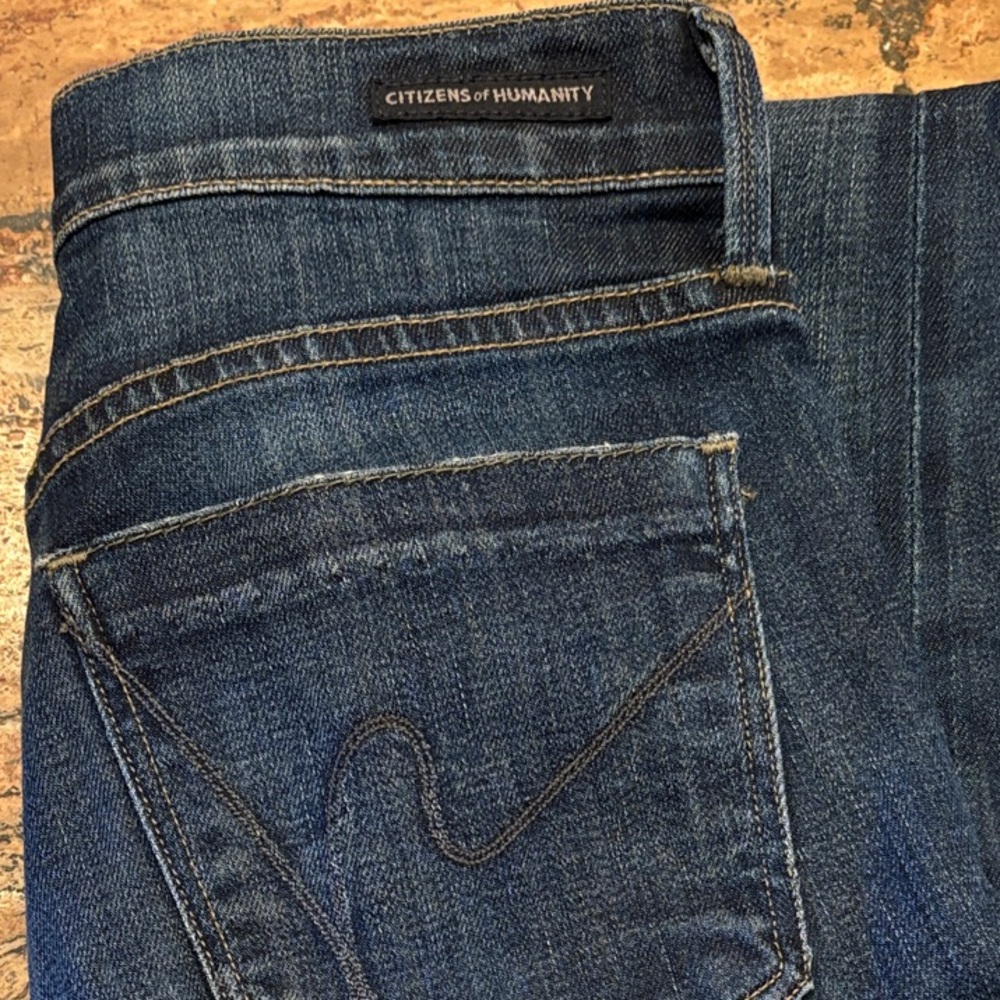 Citizens Of Humanity 26”  Avedon Low Rise Skinny Leg Dark Blue Denim Jeans